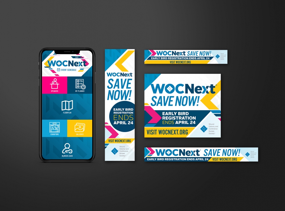 WOCNext App and Early Bird Website Banners