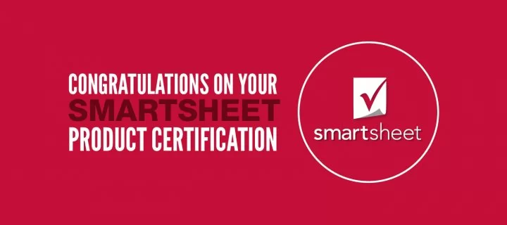 AH's marcom services team receives Smartsheet product certification