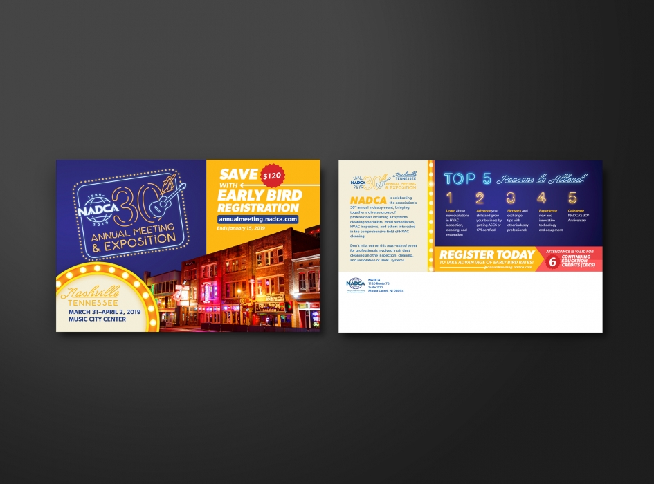 NADCA Annual Meeting Direct Mail Postcard