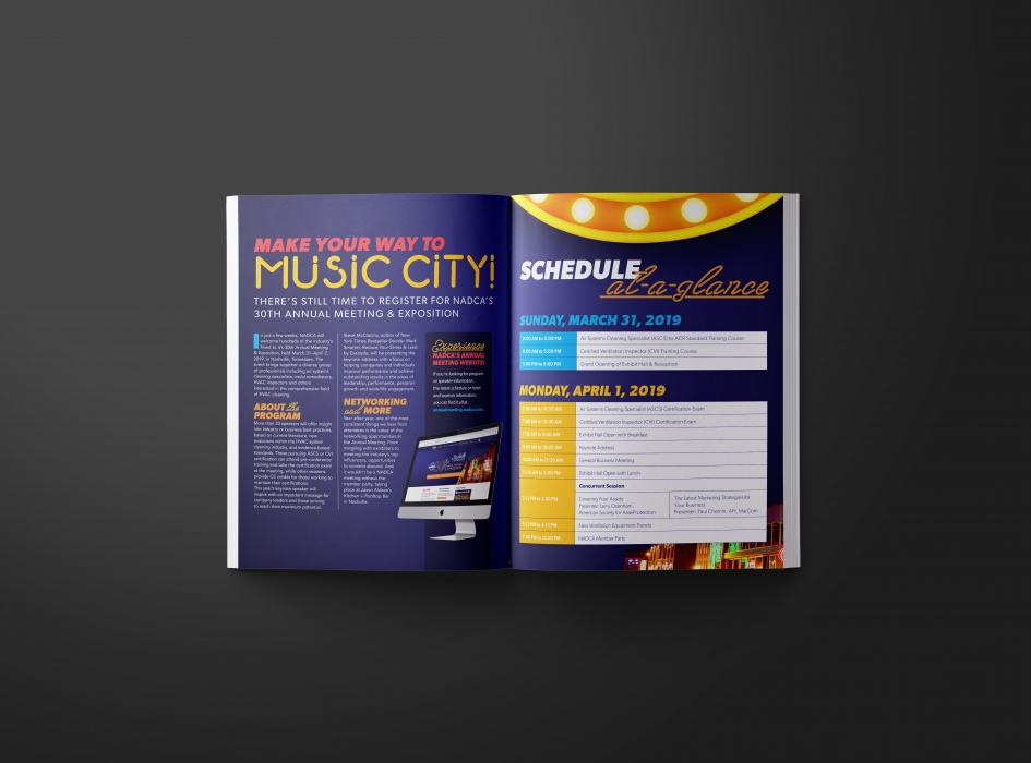 NADCA Annual Meeting Magazine Spread