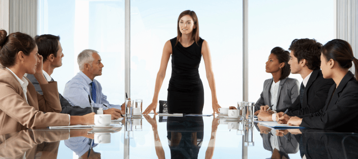 association leadership at a meeting table